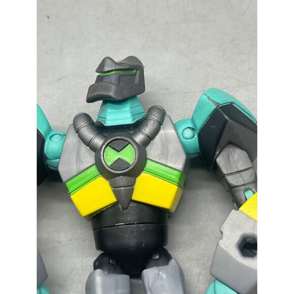 Ben 10 omni kix Armored Diamondhead action Figure gray 5" READ - Picture 3 of 9